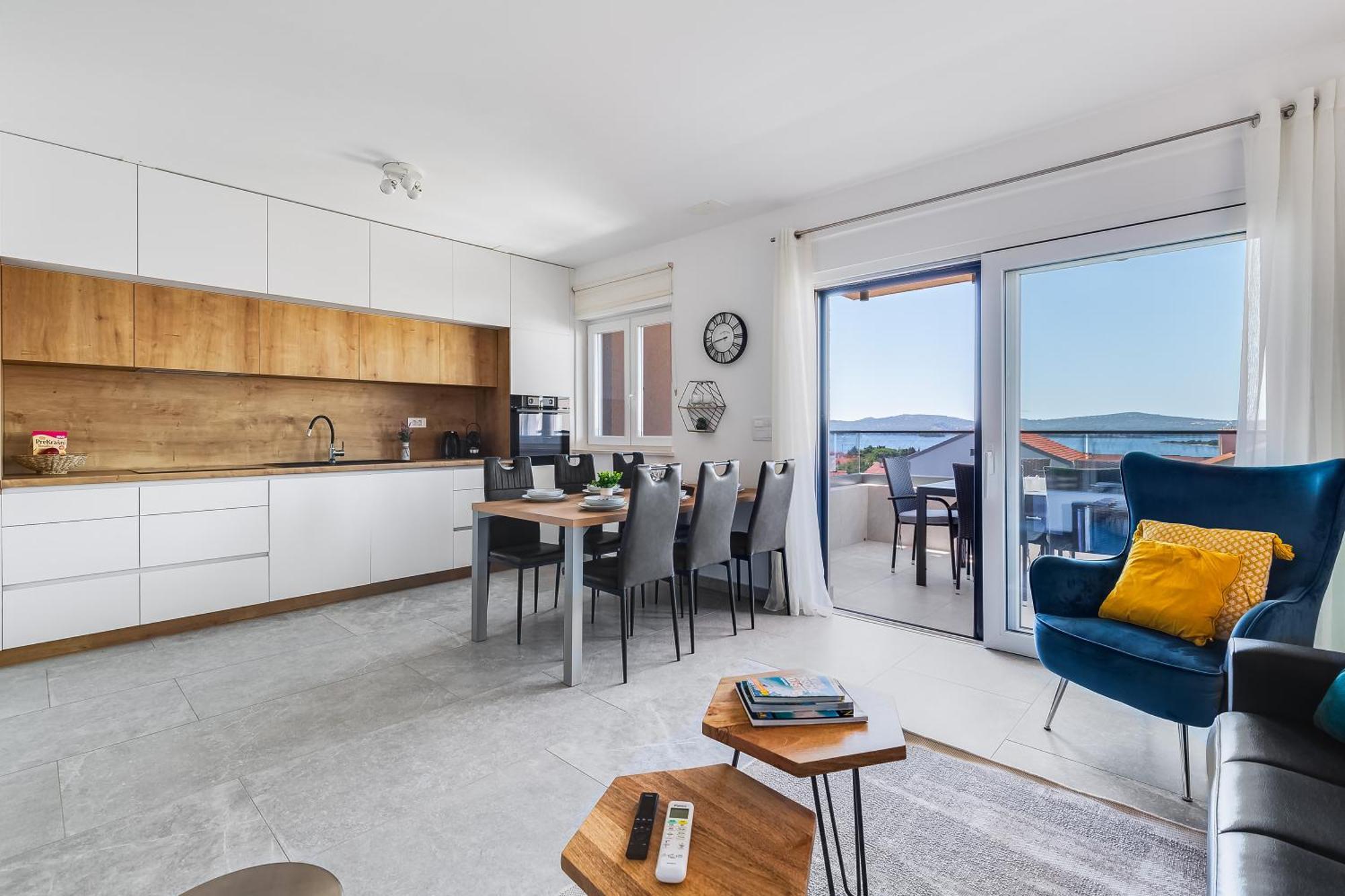 Sea Bay View Apartment - Appartement Avec Piscine Et Magnifique Vue Sur Mer 圣菲利普雅科夫 外观 照片